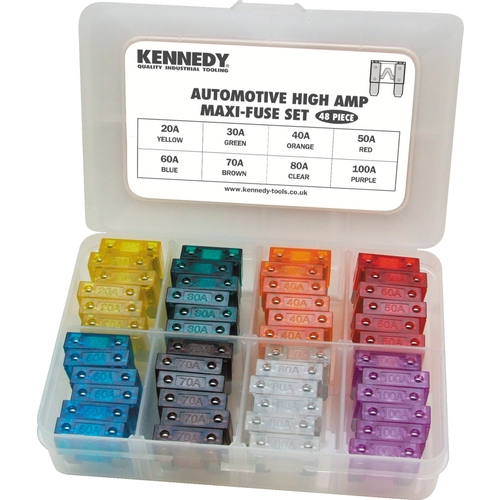 HIGH AMP MAXI-FUSE SET ZINC 48-PCE