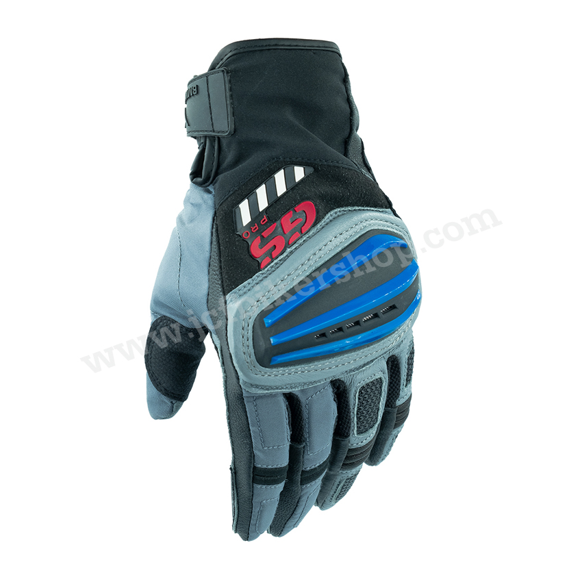 ถุงมือมอไซค์ ถุงมือมอเตอร์ไซค์ ถุงมือขับมอเตอร์ไซค์ ถุงมือ BMW GS Pro ผลิตจากผ้าและหนัง