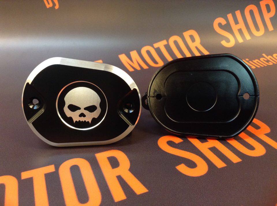 ฝาครอบปั้มเบรคบน H-D XLH Master เหล็ก883 1200 Sportster