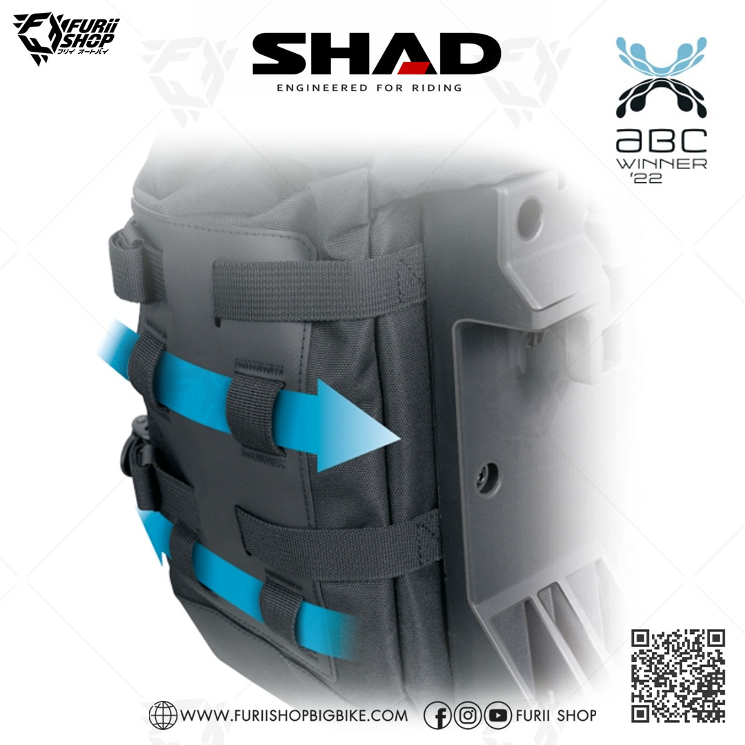 กระเป๋าข้าง SHAD TR40 Saddle bags (ขนาด 40 ลิตร) พร้อมแร็ค (สามารถยึดกับ 4P System เท่านั้น)