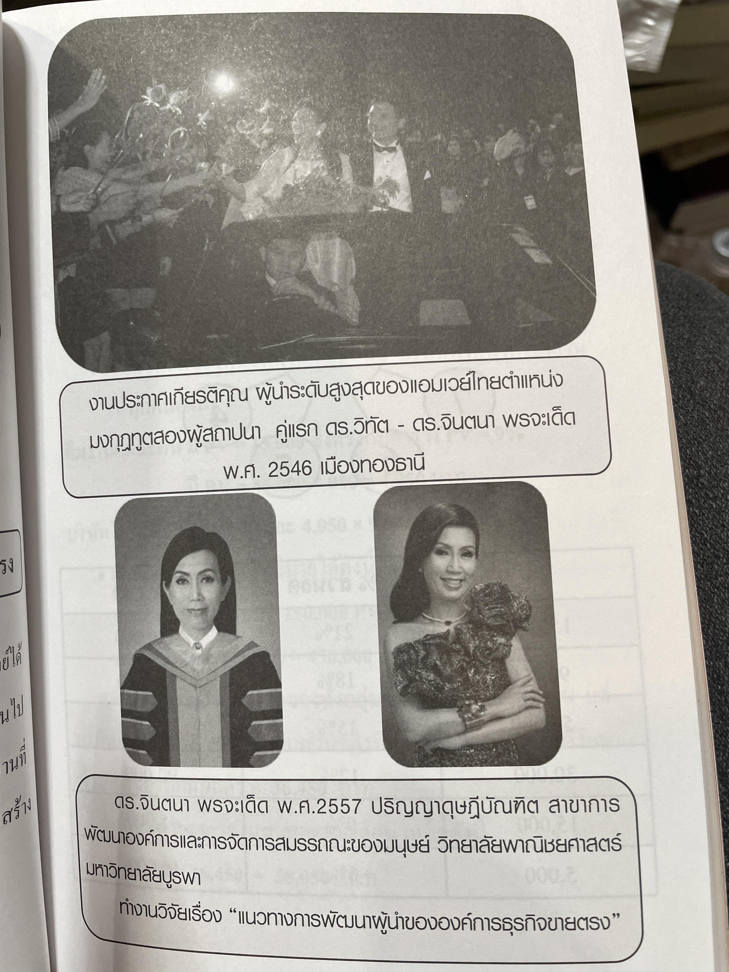 คิดและทำ เพื่อสำเร็จ Think and Act. for. Successful. Network Marketing. โดย ดร.วิทัต -คุณจินตนา พรจะเด็ด The 1 th. Crop Ambassadors of Thailand 1,009 กรัม
