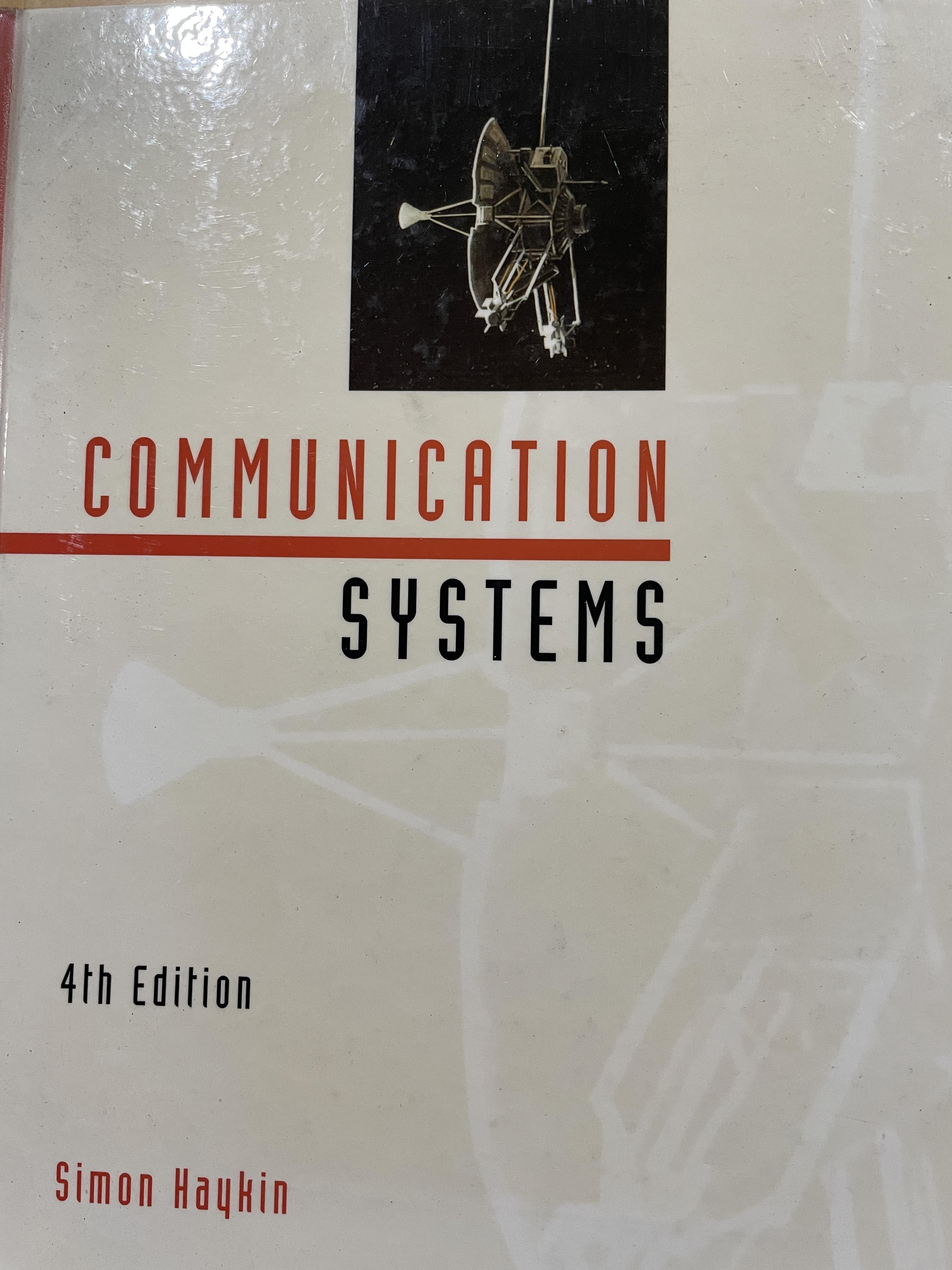 COMMUNICATION. SYSTEMS. ผู้เขียน Simon Haykin 0 กก.