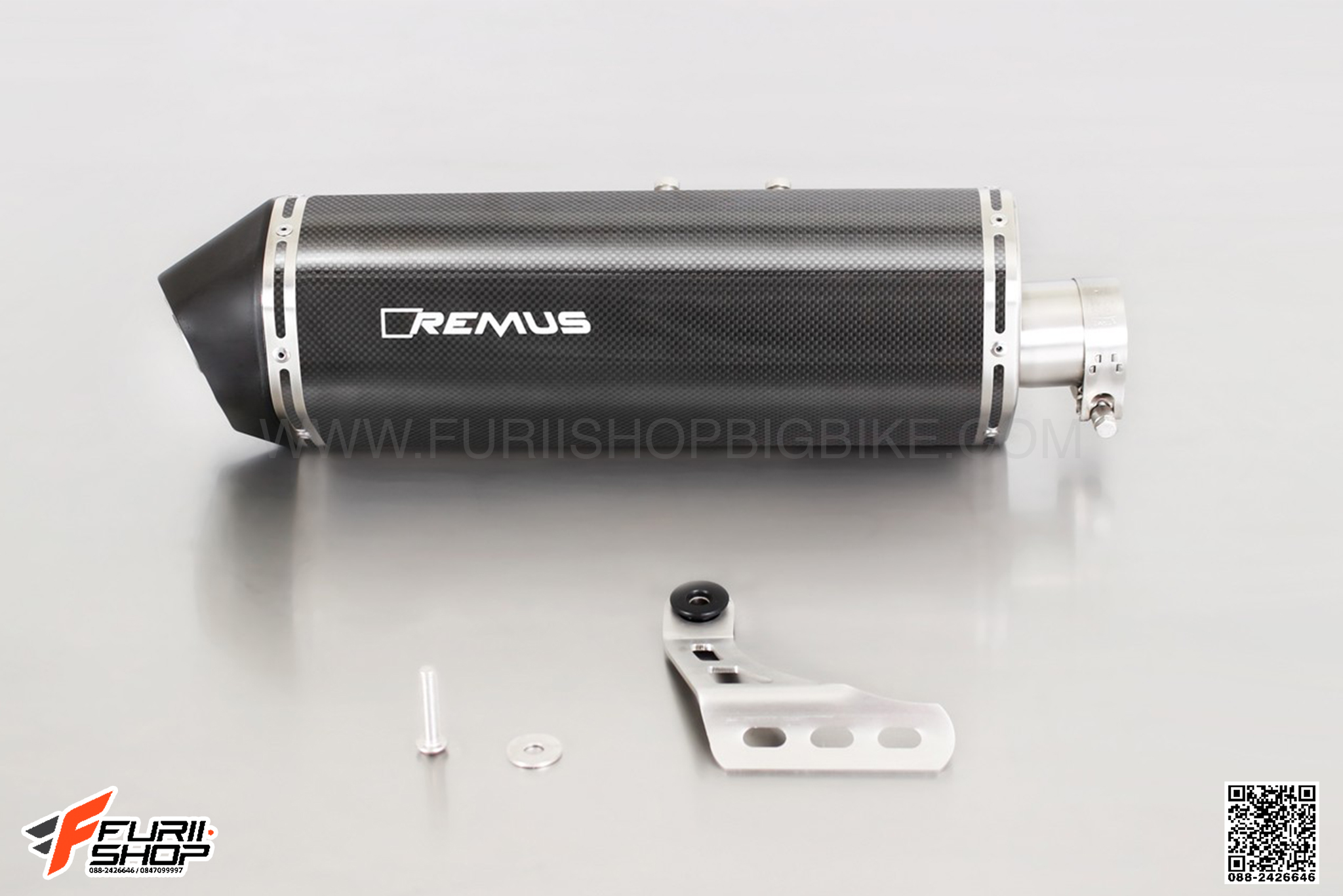 ท่อมอเตอร์ไซค์ REMUS SLIP-ON CARBON FOR HONDA AFRICA TWIN ท่อแต่ง ท่อสูตร ท่อบิ๊กไบค์ ท่อBigbike ท่อไอเสีย