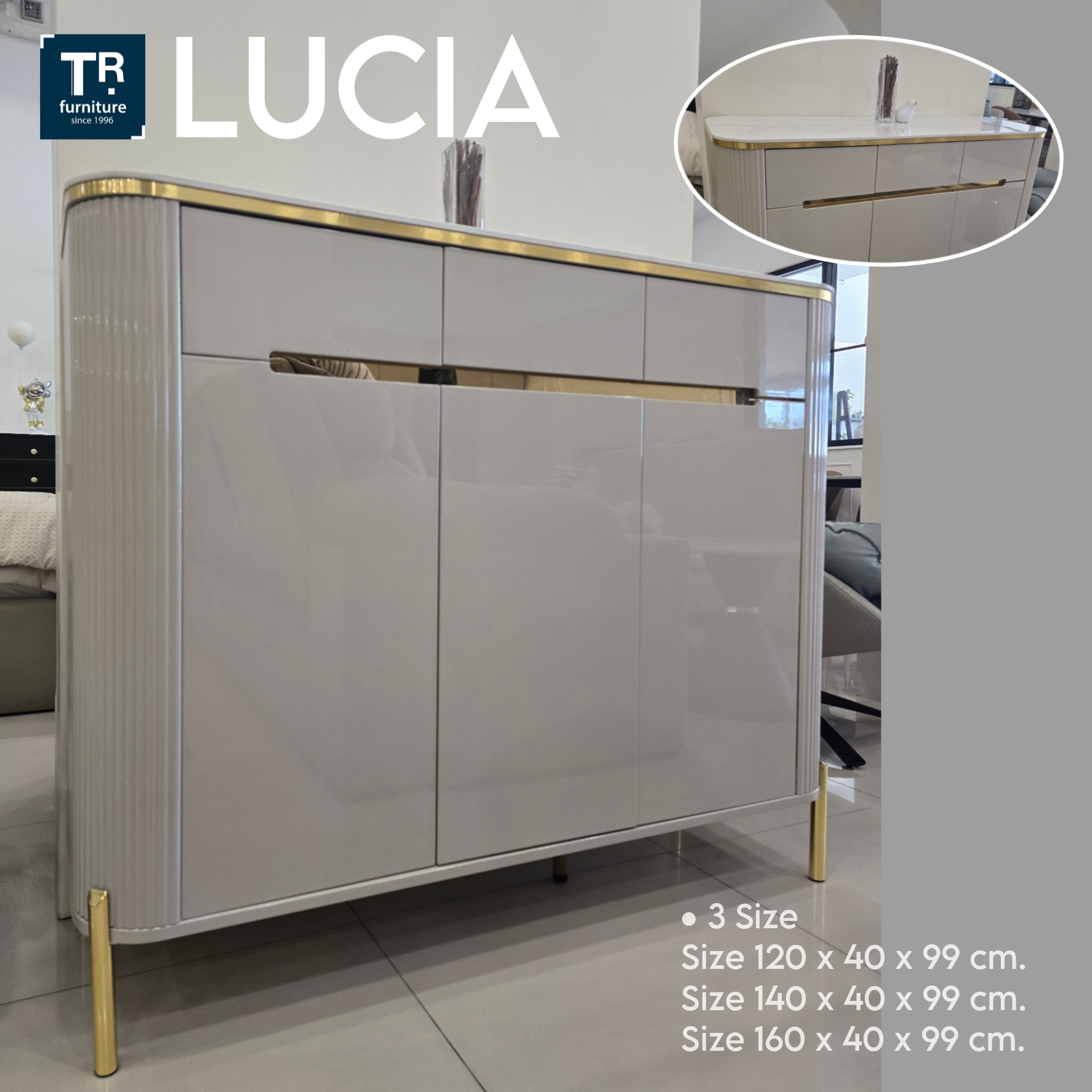 ตู้อเนกประสงค์ ตู้คอนโซล รุ่น Lucia 160 cm.
