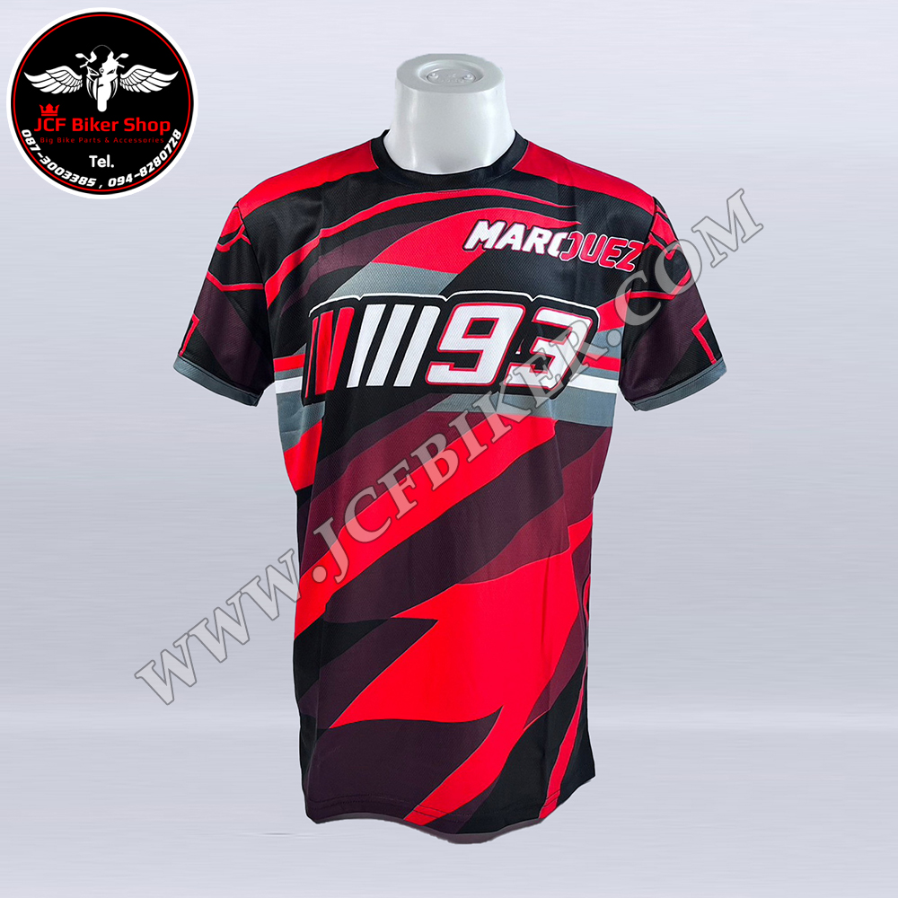 เสื้อยืดขี่มอเตอร์ไซค์ เสื้อยืดมอเตอร์ไซค์ เสื้อแขนสั้น 93 JT-525ผ้าไฟเบอร์นาโนประสิทธิ์ภาพซับเหงื่อสูงไม่เหนียวติดตัวหากมีเหงื่อออก