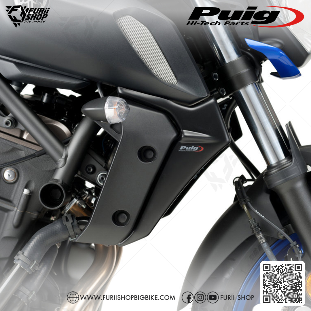 ครอบหม้อน้ำ Puig Radiator Cover : for Fz07/Mt07 2018-2020