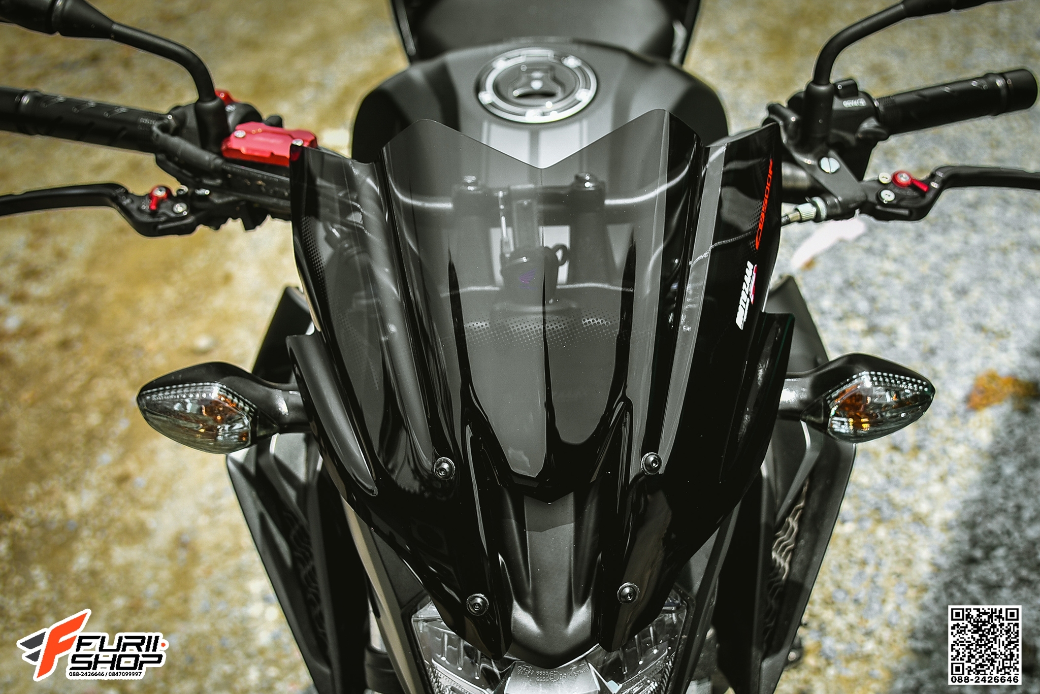 ชิวหน้า MOTOZAAA FOR HONDA CB500F 2016 V.1 ตัดหยัก