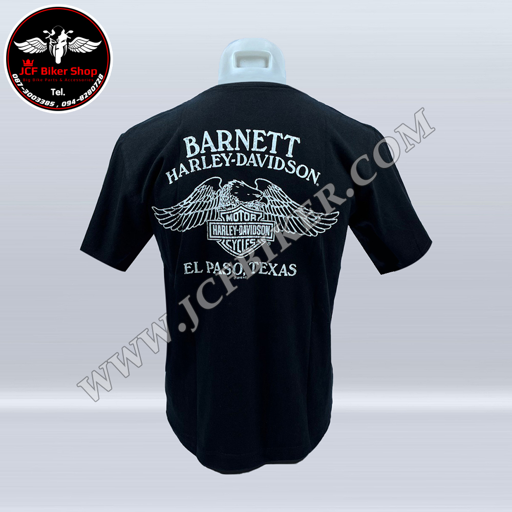 เสื้อยืดแขนสั้น H-D ลายกระโหลก #04 สีดำ S,M,L,XL,XXL