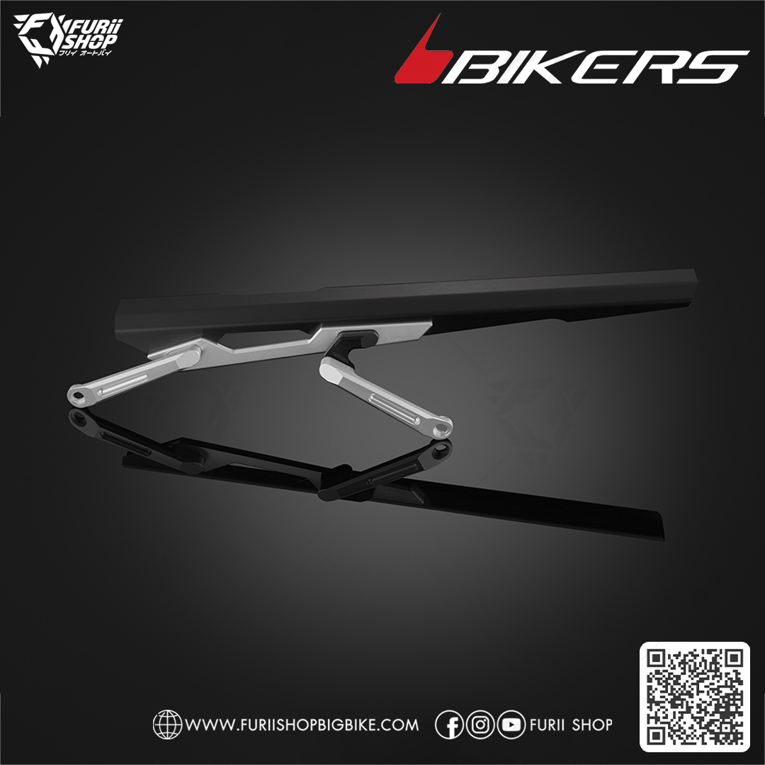 ตัวบังโซ่สแตนเลส (หนา 1.2 mm) ชุบผิวไทเทเนียม (Y0172) Bikers Stainless Titanium Coating Chain Cover (1.2 mm) : for Yamaha YZF-R3 2015-2018