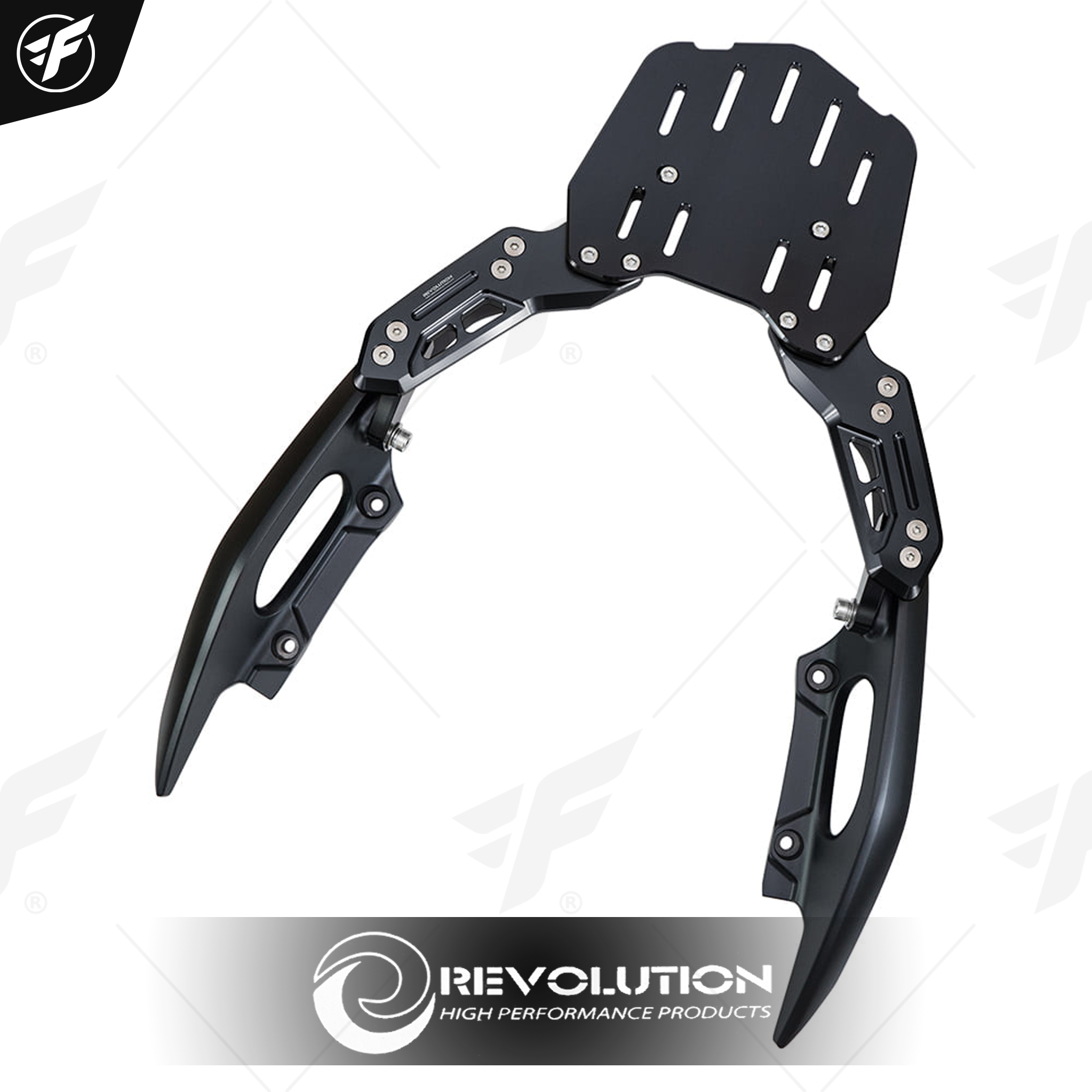 แผ่นรองกล่องท้ายเบาะอเนกประสงค์+พร้อมมือจับ REVOLUTION FORZA-350 ดำ