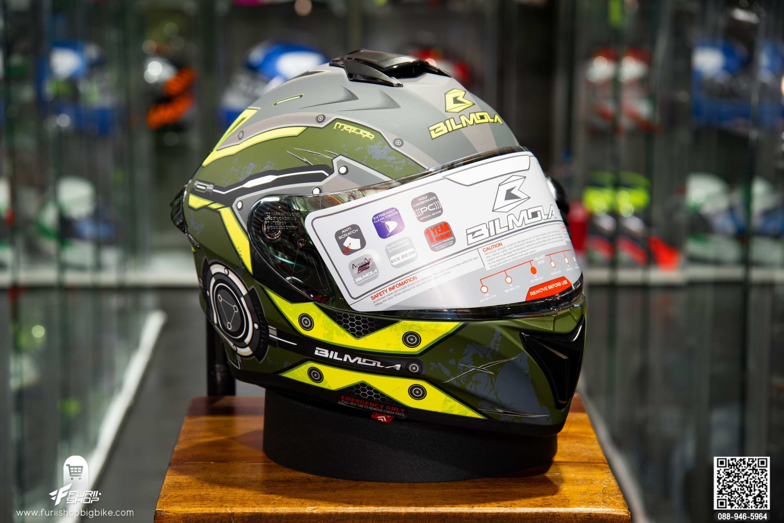 หมวกกันน็อค BILMOLA NEX 2020 Iron Green