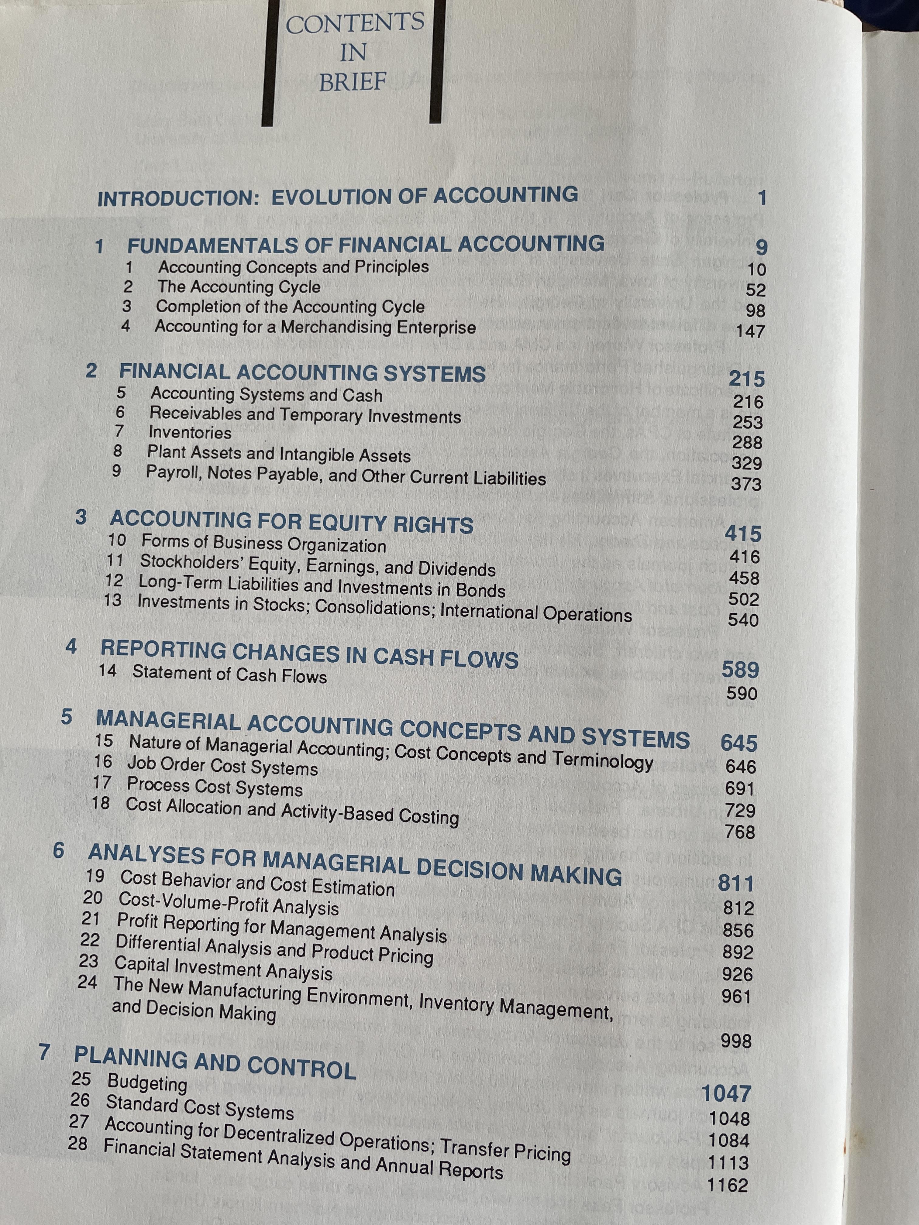 PRINCiPLES OF FINANCIAL & MANAGERIAL ACCORDING. พิมพ์ครั้งที่ 3 ผู้เขียน WARREN & FESS 10 กก.