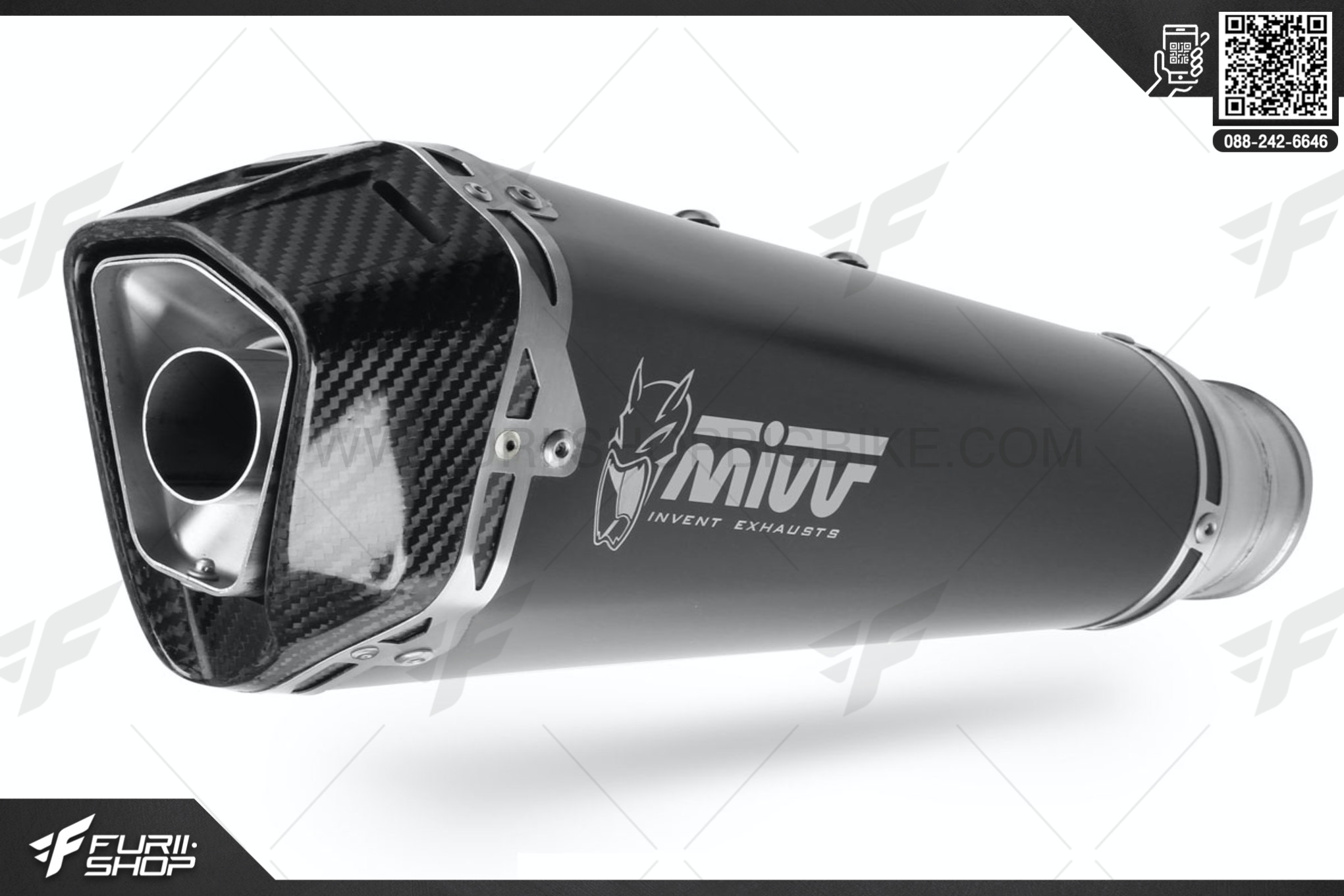 ท่อมอเตอร์ไซค์ MIVV FOR DUCATI SCRAMBLER 800 2015-2016 SLIP-ON DELTA RACE STEEL BLACK ท่อแต่ง ท่อสูตร ท่อบิ๊กไบค์ ท่อBigbike ท่อไอเสีย
