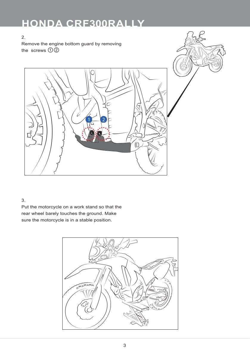 โช๊คหลังแต่ง Ohlins HO213 For Honda CRF 300L (US/EU Version) ปี 2021-2023