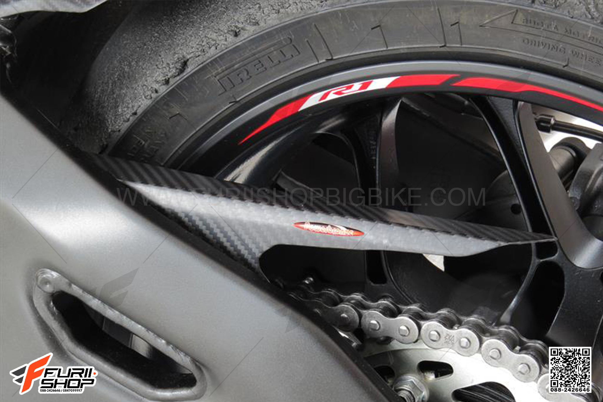 บังโซ่เพรียวเคฟล่า POWER BRONZE FOR YAMAHA MT10