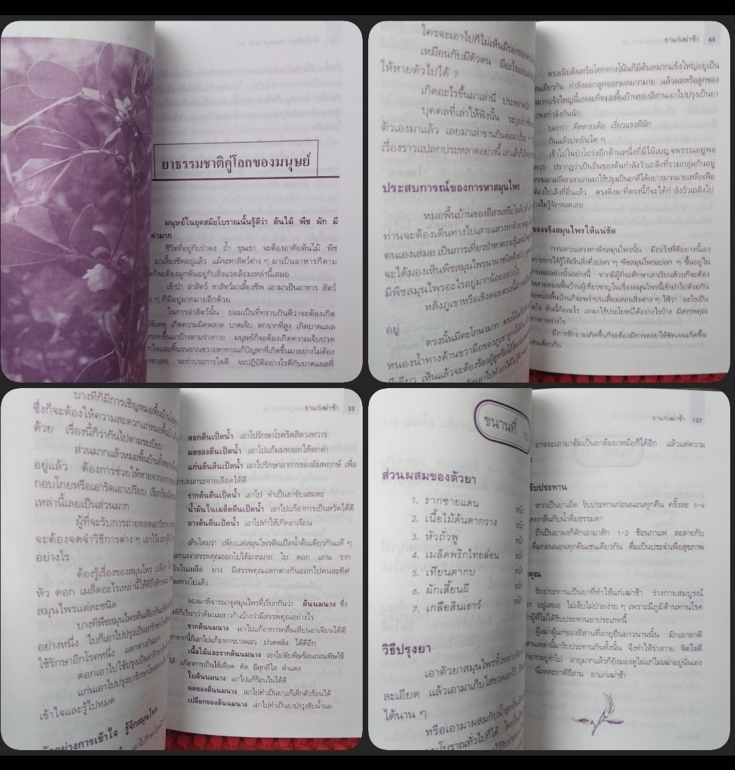 อาหารสมุนไพรสำหรับชายอกสามศอก โดย ภาณุทรรศน์ กับ สมุนไพรภาคอีสานยาแก่เฒ่าช้า โดย ธนพัฒน์ เมธาพิทักษ์