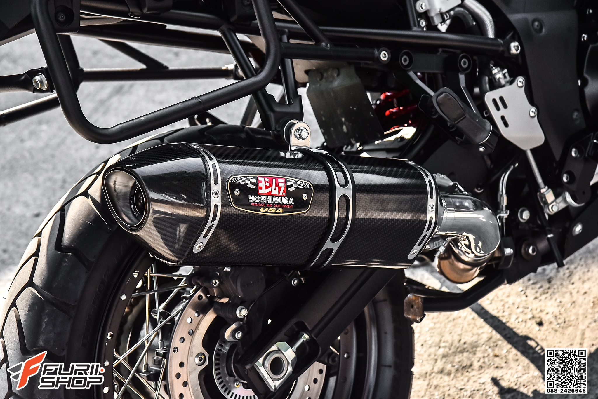 ท่อมอเตอร์ไซค์ YOSHIMURA FOR SUZUKI V-STROM ท่อแต่ง ท่อสูตร ท่อบิ๊กไบค์ ท่อBigbike ท่อไอเสีย