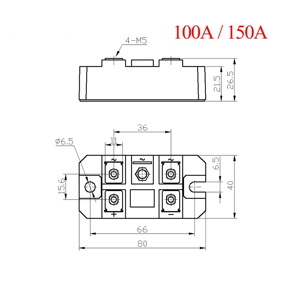 Diode Bridge 1phase MDS 1600V 100A