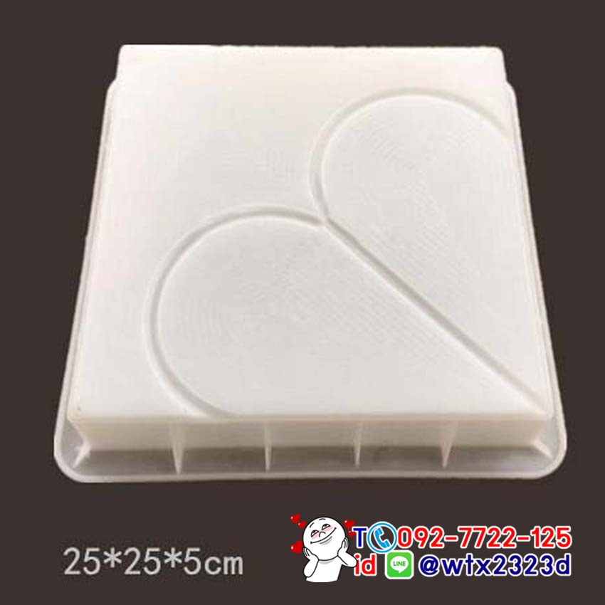 แม่พิมพ์บล็อคคอนกรีต ลายดอกไม้