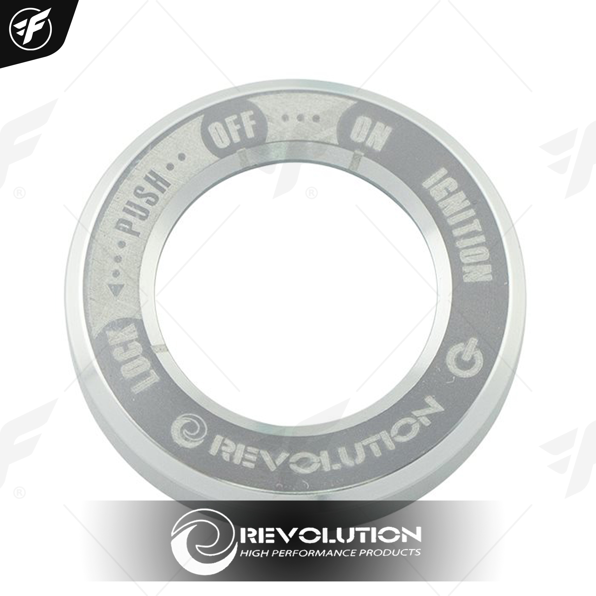 ฝาครอบสวิทกุญแจ CNC REVOLUTION CT-125/MONKEY-125 เงิน