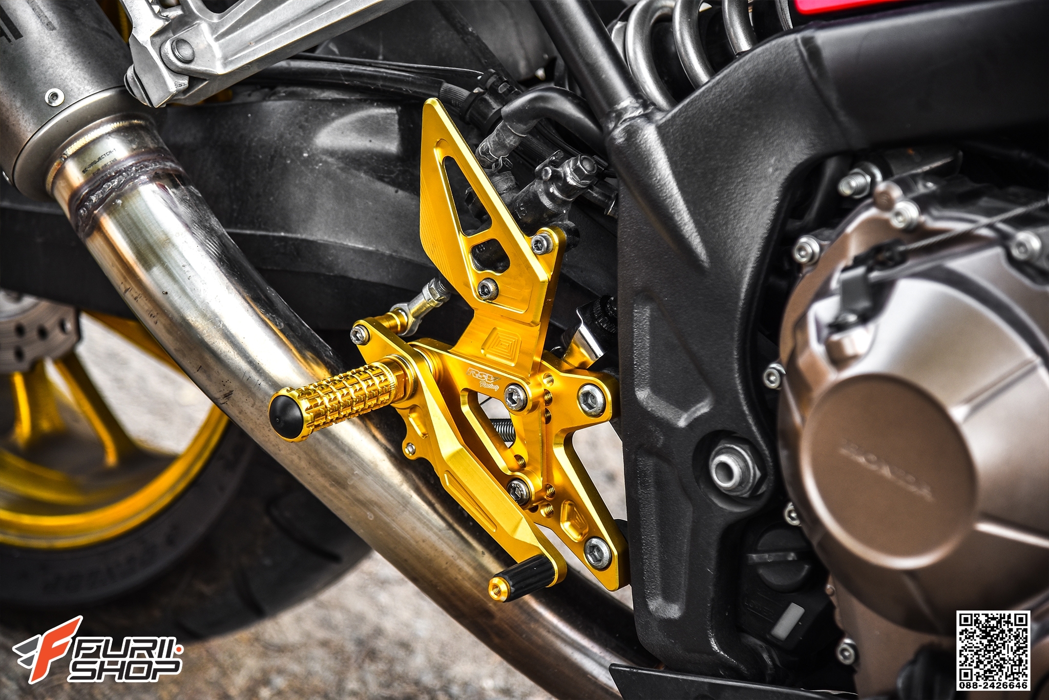 เกียร์โยง RSV สีทอง FOR HONDA CB650R/CBR650R
