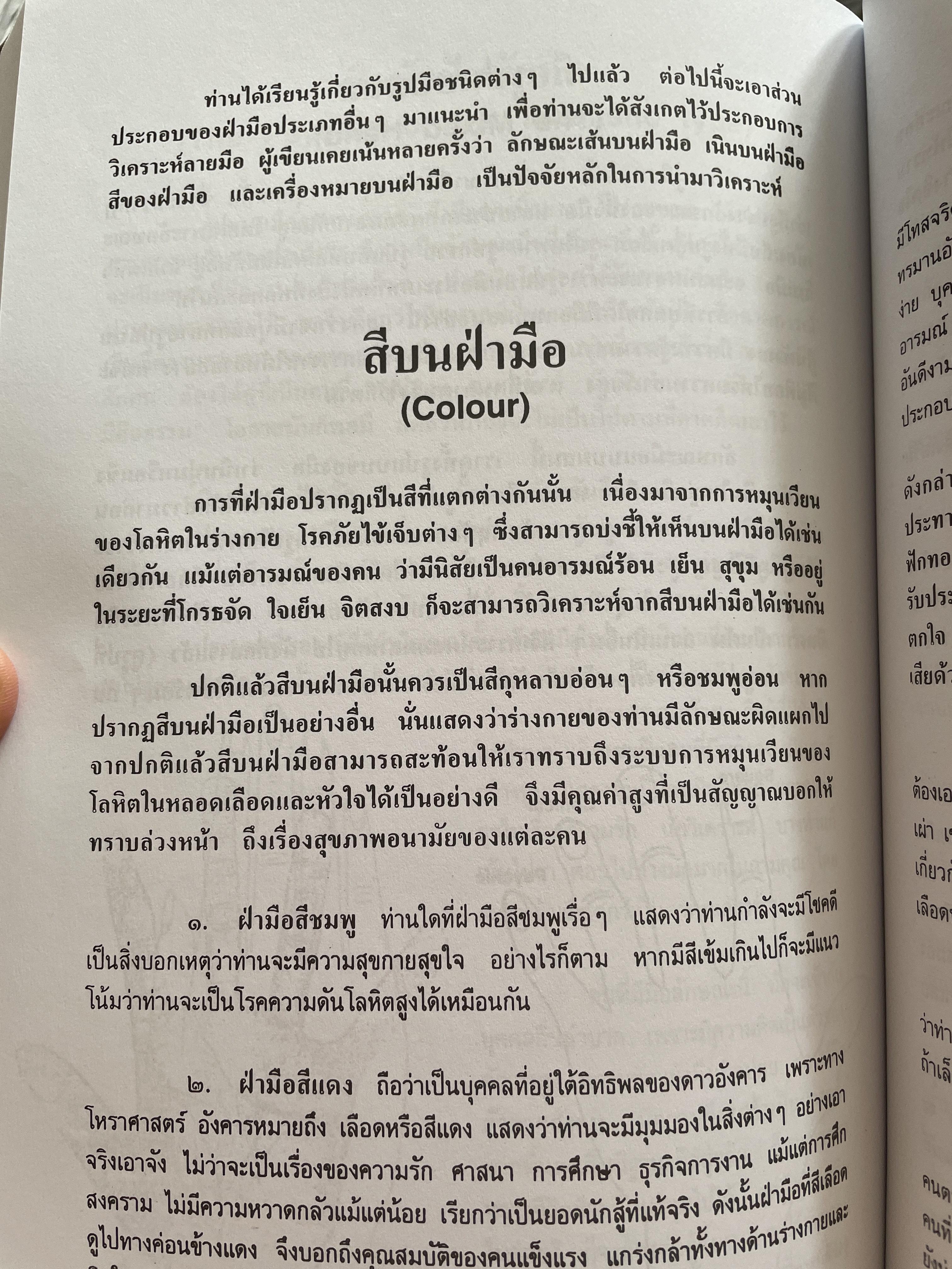 ลายมือ ลายแทงชีวิต. The Science of Hand Analysis พร้อมตัวอย่างลายมือกว่า 1,000 ภาพ ผู้เขียน ดร.สุรพล ธีรรัตนพันธ์ 3,500 กรัม