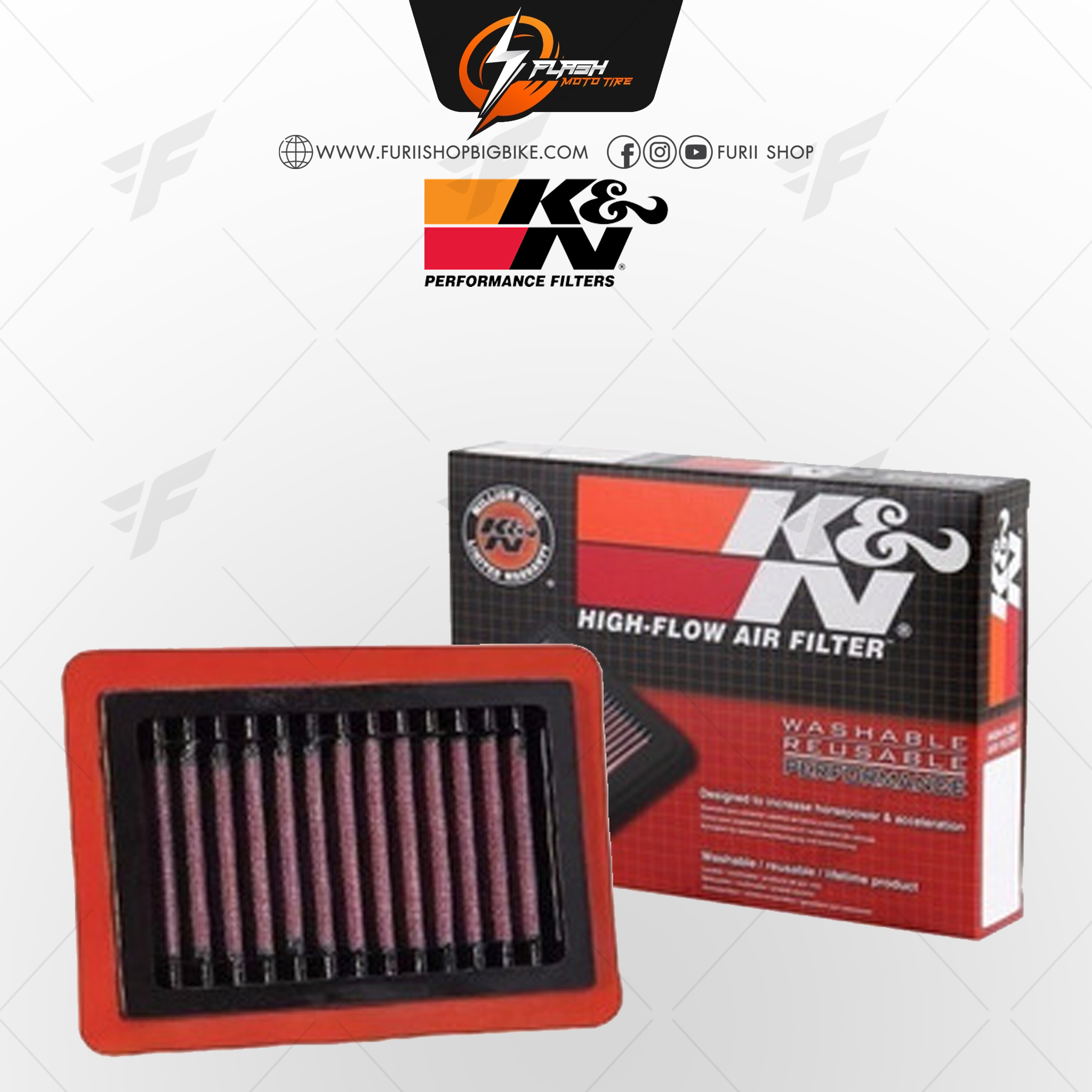 กรองอากาศ K&N สำหรับ BMW