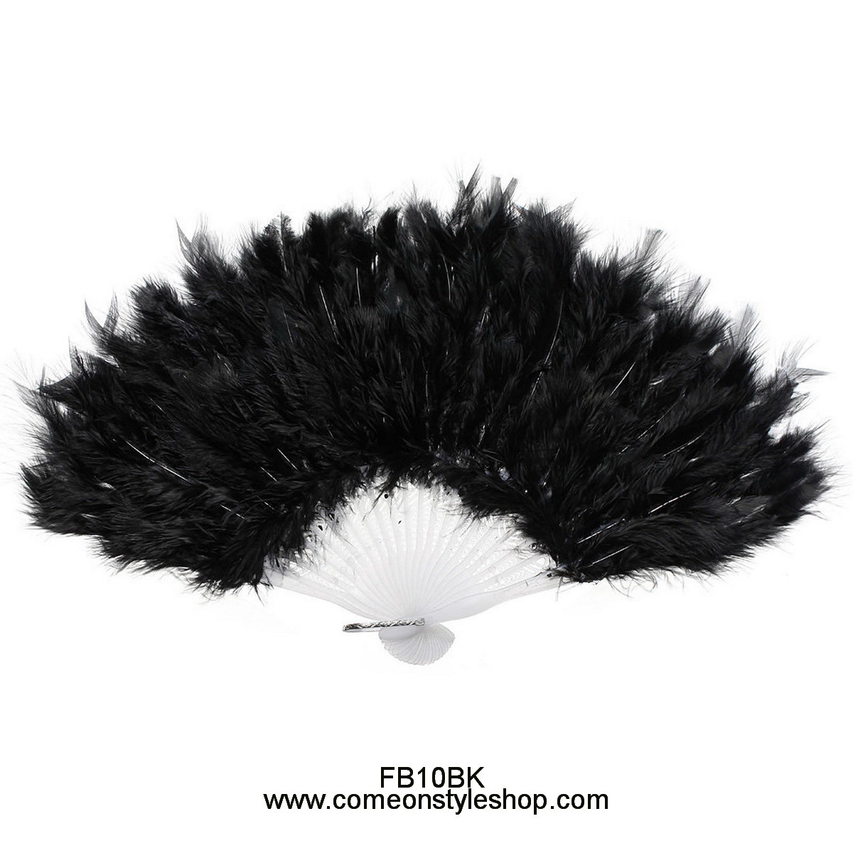 พัดขนนก วินเทจ แกสบี้ Hand Fan Feather
