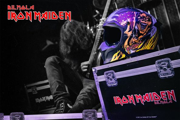 หมวกกันน็อคเต็มใบ Bilmola รุ่น SPIKER Iron Maiden LIMITED EDITION The Number of The Beast Back