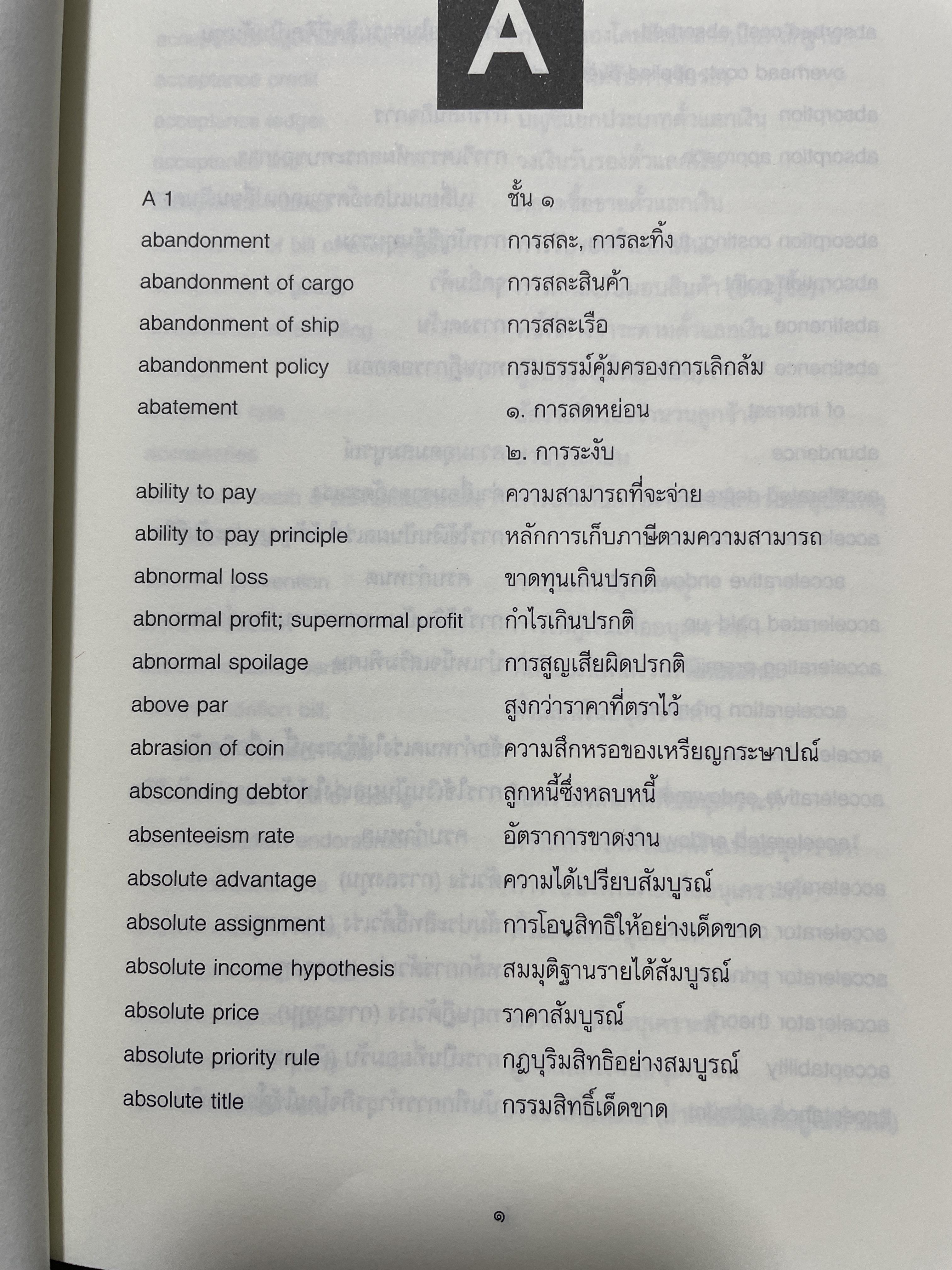 ศัพท์เศรษฐศาสตร์ อังกฤษ-ไทย ไทย-อังกฤษ ฉบับราชบัณฑิตยสถาน พิมพ์ครั้งที 2 (แก้ไข เพิ่มเติม) 3,500 กรัม