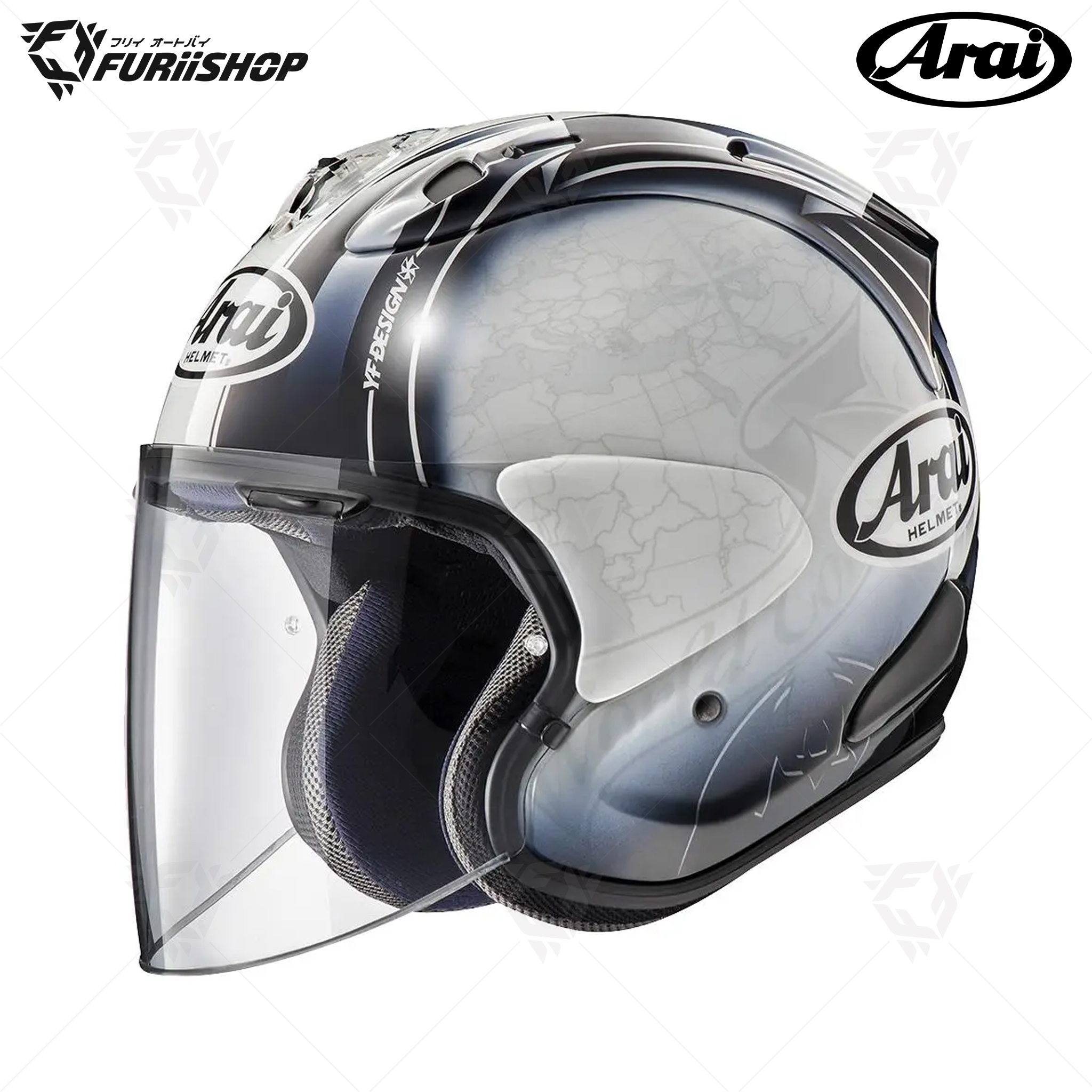 หมวกกันน็อคเต็มใบ Arai : SZ-R EVO Harada Tour White