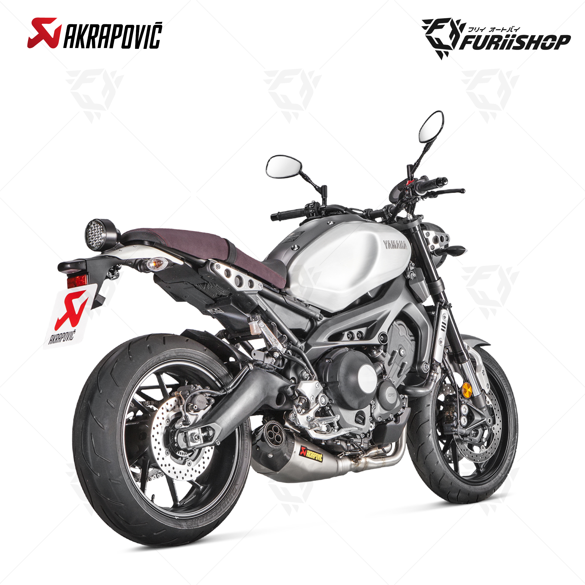 ท่อมอเตอร์ไซค์ Slip-On Akrapovic - Carbon-Titanium Limited Laser : for Yamaha XSR900 2017-2021