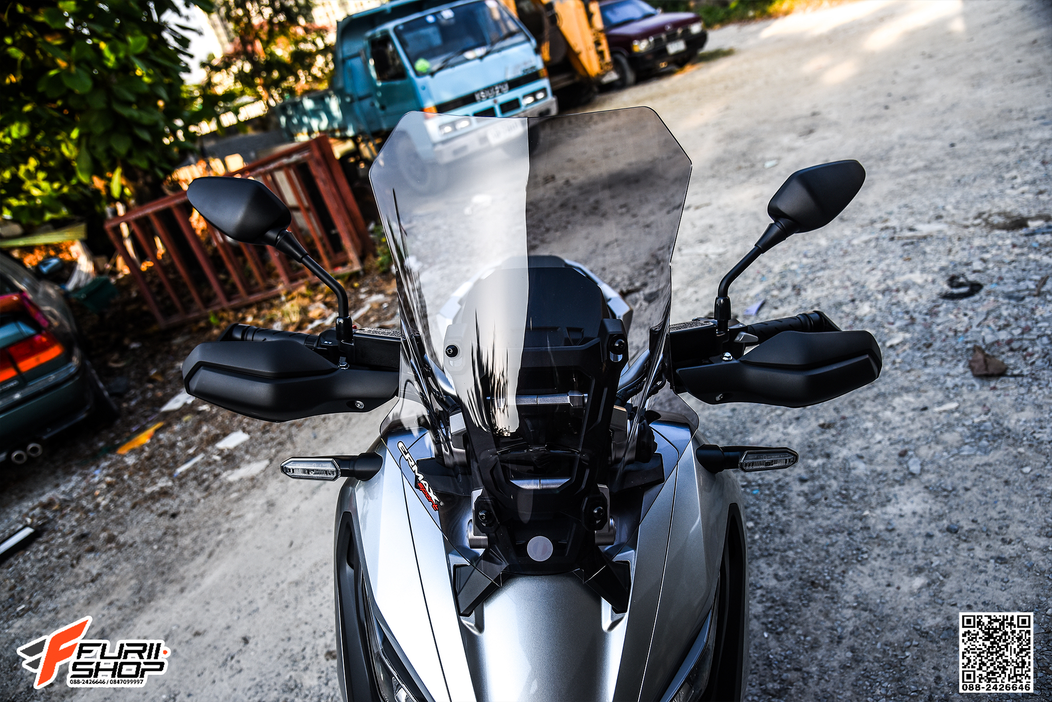 ชิวหน้า ERMAX ทรง TOURING สีใส FOR HONDA XADV