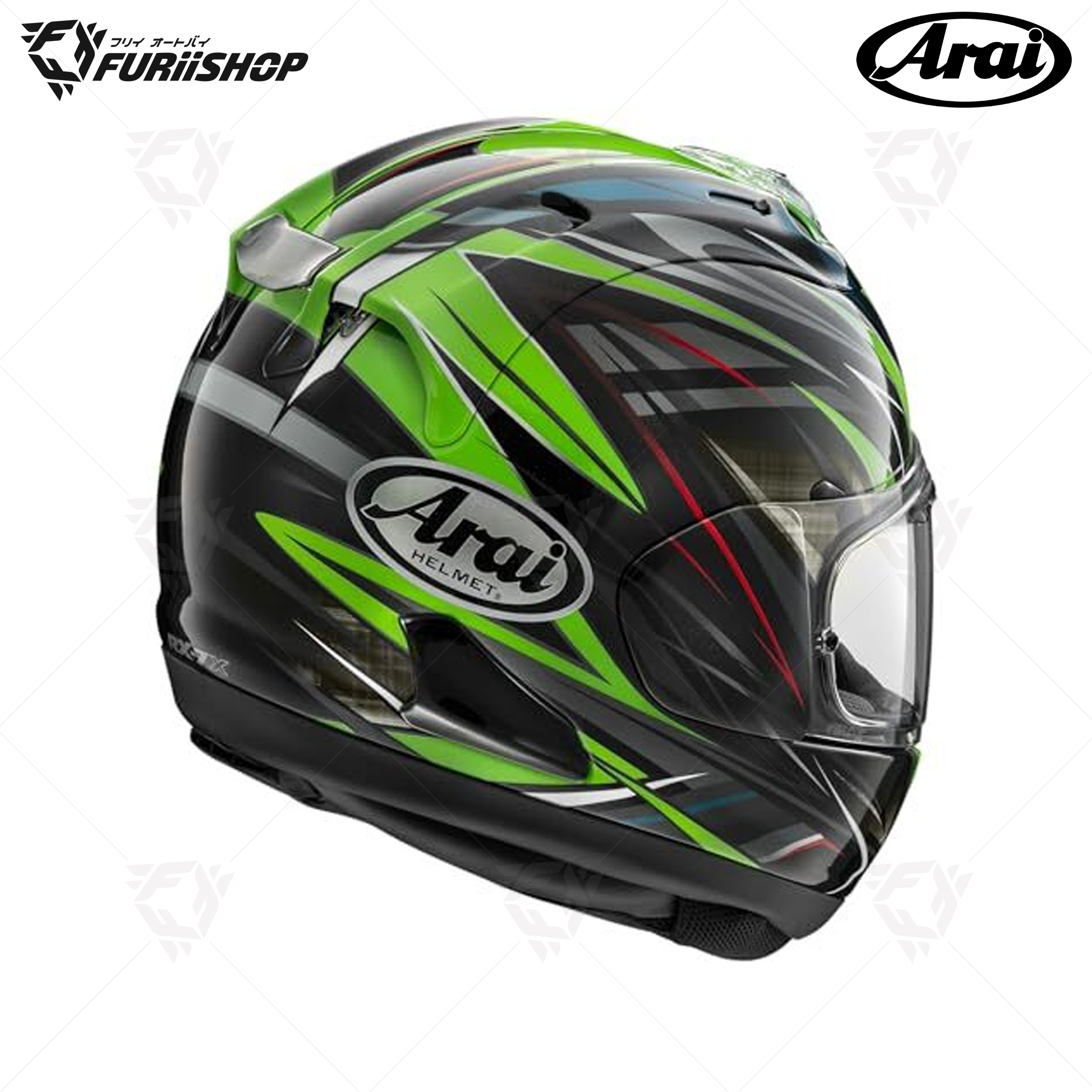 หมวกกันน็อคเต็มใบ Arai :RX-7V EVO Radical Green