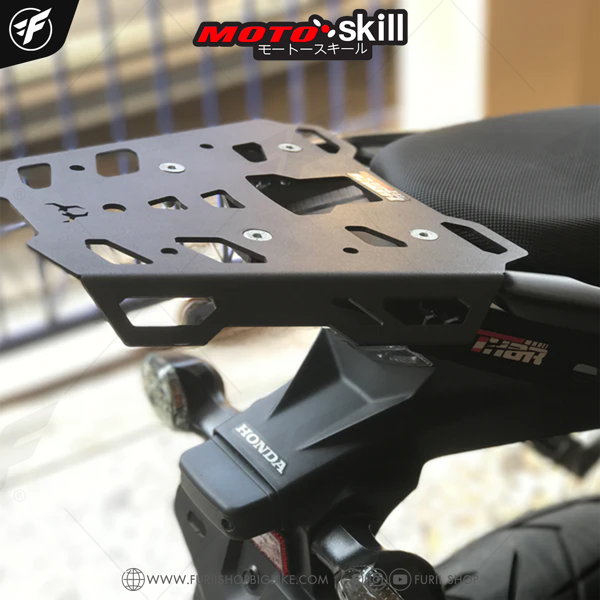 แร็คท้าย Motoskill Top rack สำหรับ CB500X ใส่ได้ทุกปี 12-22
