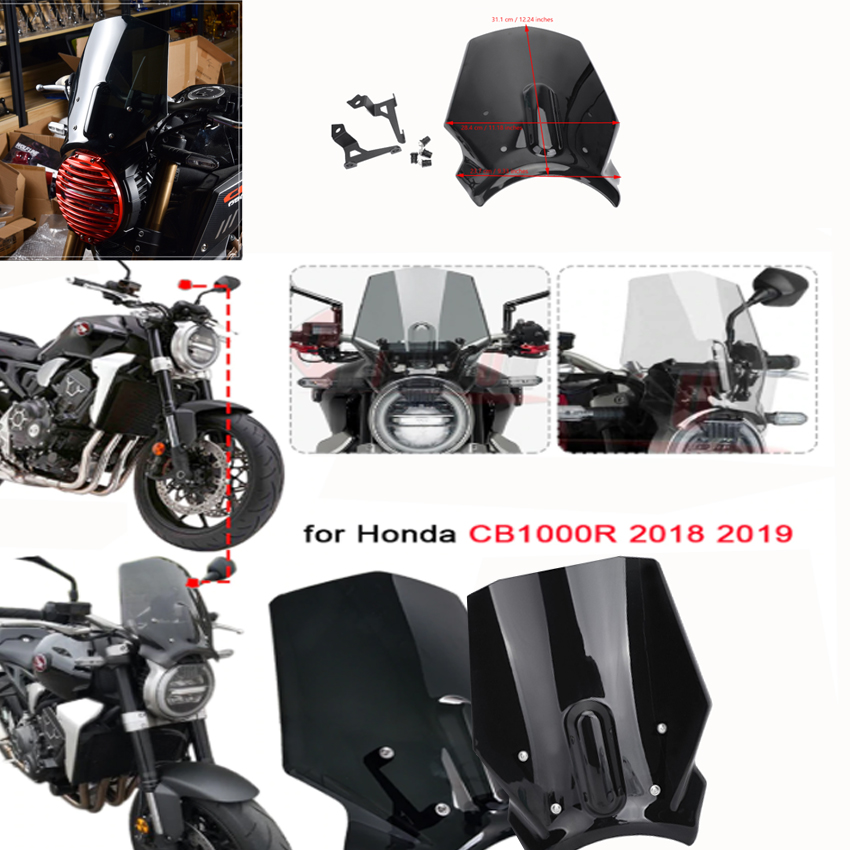 ชิวหน้าแต่ง สำหรับรถมอเตอร์ไซค์ HONDA CB650R 2018-2019
