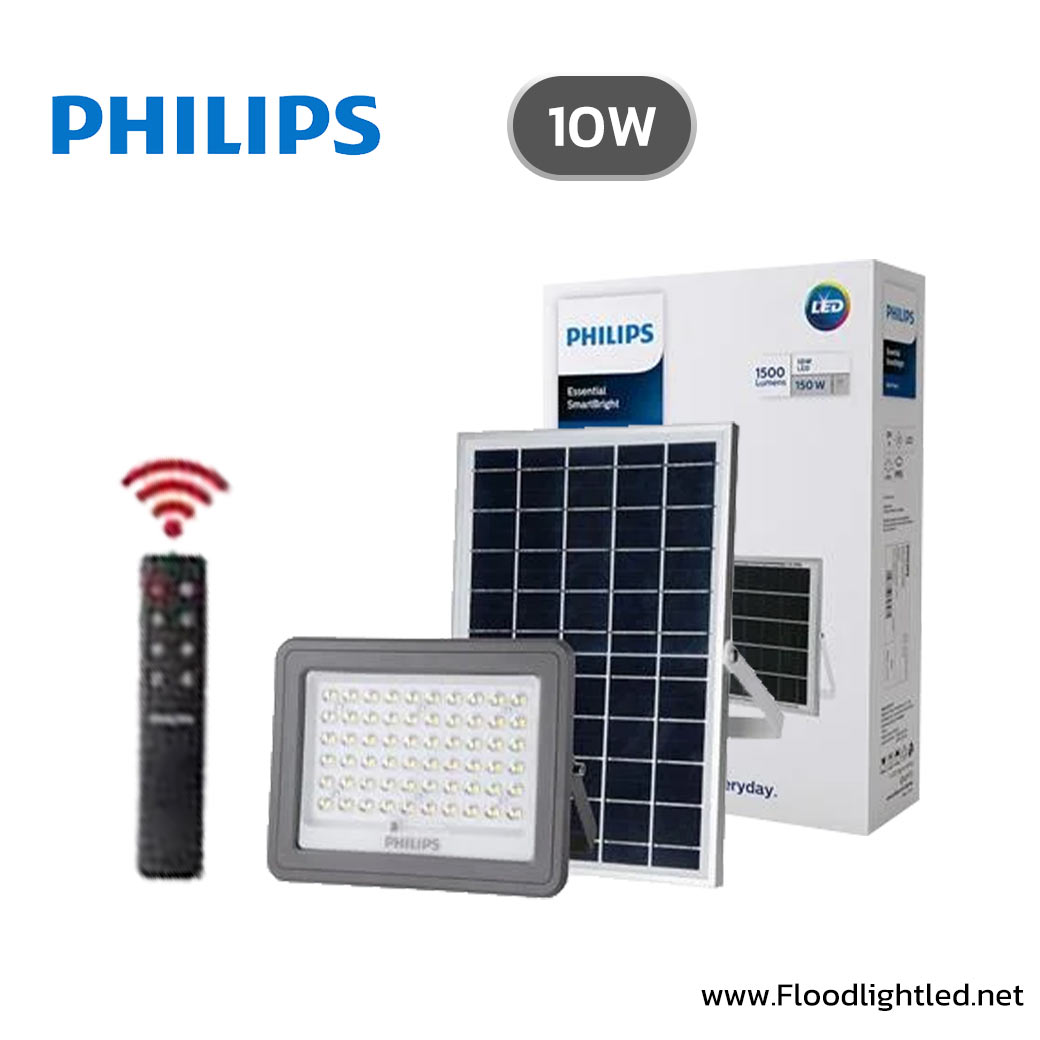 สปอร์ตไลท์โซล่าเซลล์ LED 10W PHILIPS BVC080 LED15/765