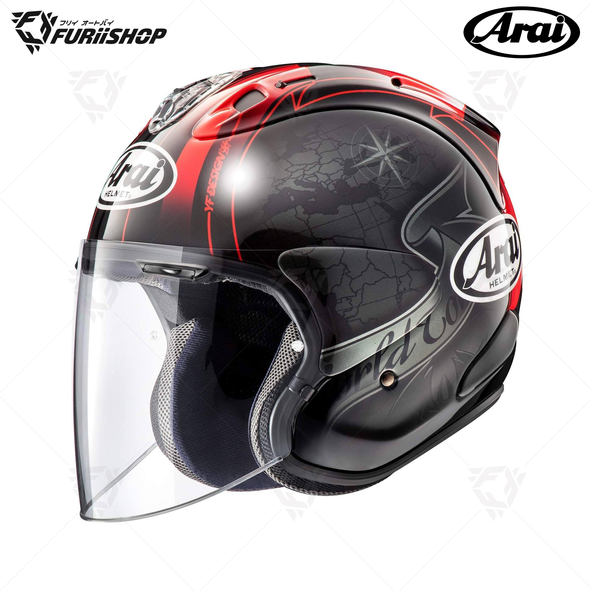 หมวกกันน็อคเต็มใบ Arai : SZ-R EVO Harada Tour Black