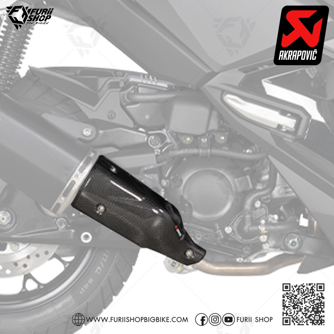 การ์ดท่อแต่ง Akrapovic Carbon Heat Guard Catalytic : for Honda ADV350 2022