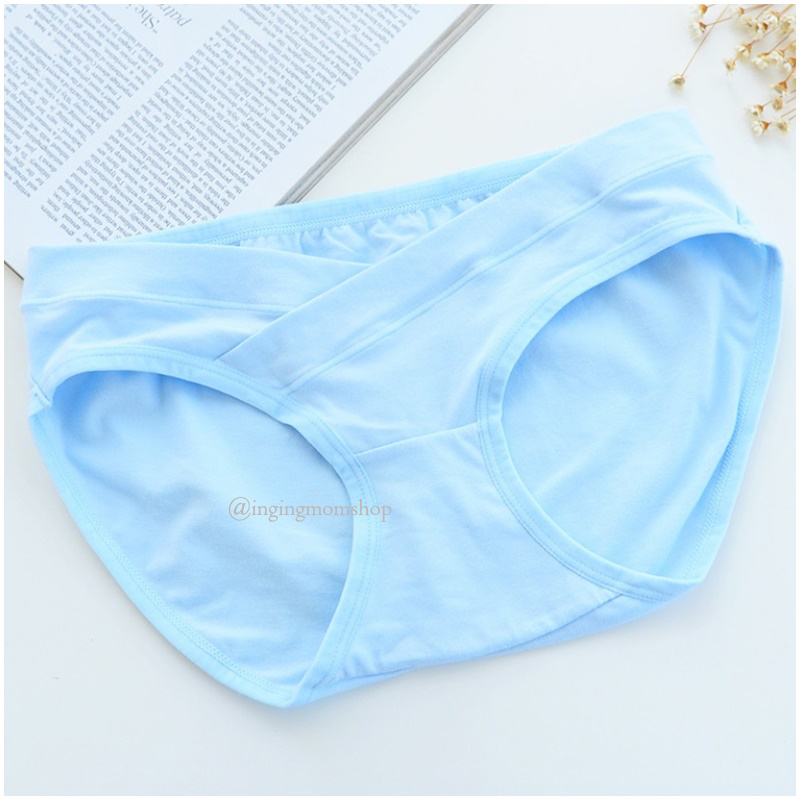 L5348C_[Size-M-สีฟ้า]_กางเกงในคนท้องเอวต่ำ