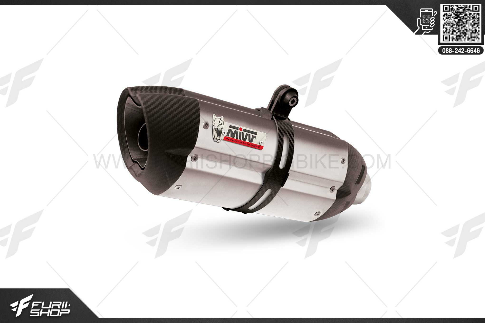 ท่อมอเตอร์ไซค์ MIVV FOR 1200 R NINE T 2014+ SUONO ST STEEL CARBON CAPS STANDARD ท่อแต่ง ท่อสูตร ท่อบิ๊กไบค์ ท่อBigbike ท่อไอเสีย