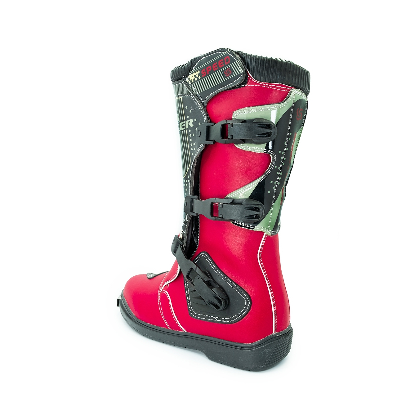 รองเท้าวิบาก รองเท้าขี่มอเตอร์ไซค์วิบาก รองเท้าข้อยาว PRO-BIKER B1007 วัสดุ:หนังไมโครไฟเบอร์