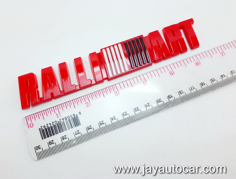 LOGO MITSUBISHI RALLIART RED โลโก้ มิตซูบิชิ แรลลี่อารท์ สีแดง