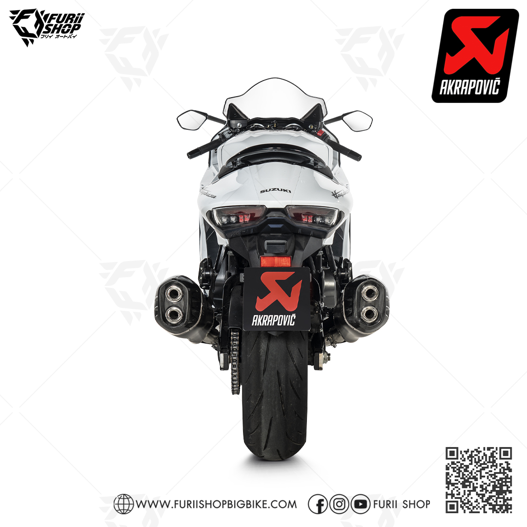 ท่อแต่ง Akrapovic Slip On Black : for Suzuki Hayabusa 1300R 2021-2023 All new !!