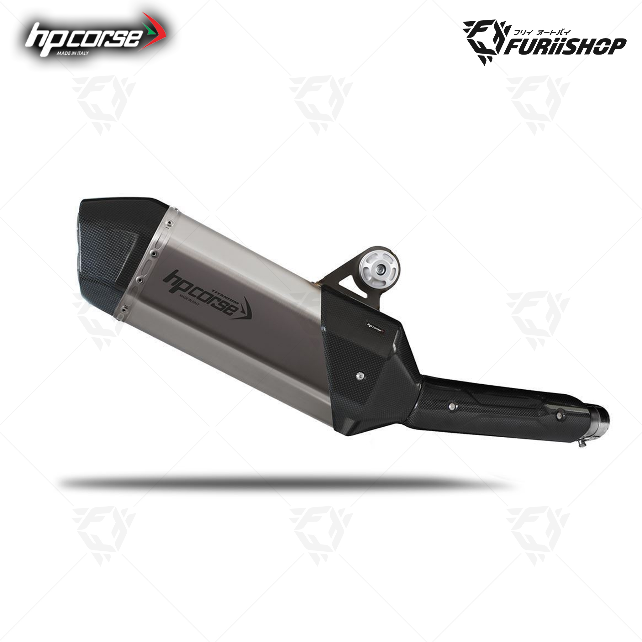 ท่อแต่ง HP Corse - Slip on Titanium - Carbon