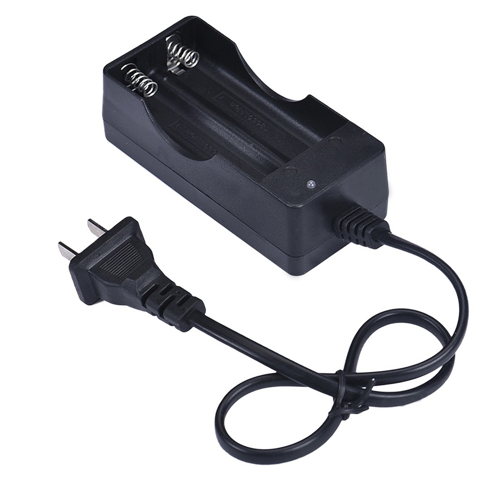 ตัวชาร์จแบตเตอรี่ 18650 3.7 V /AC 110V 220V Dual Charger EU Plug Chager Faster Charging For 18650 3.7V Rechargeable Li-Ion Battery