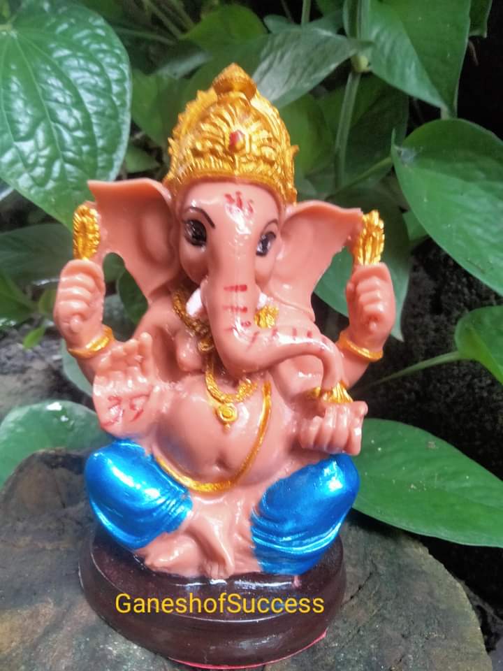 พระพิฆเนศปางเศรษฐี เรซิ่น สูง 5 นิ้ว มีหลายสี