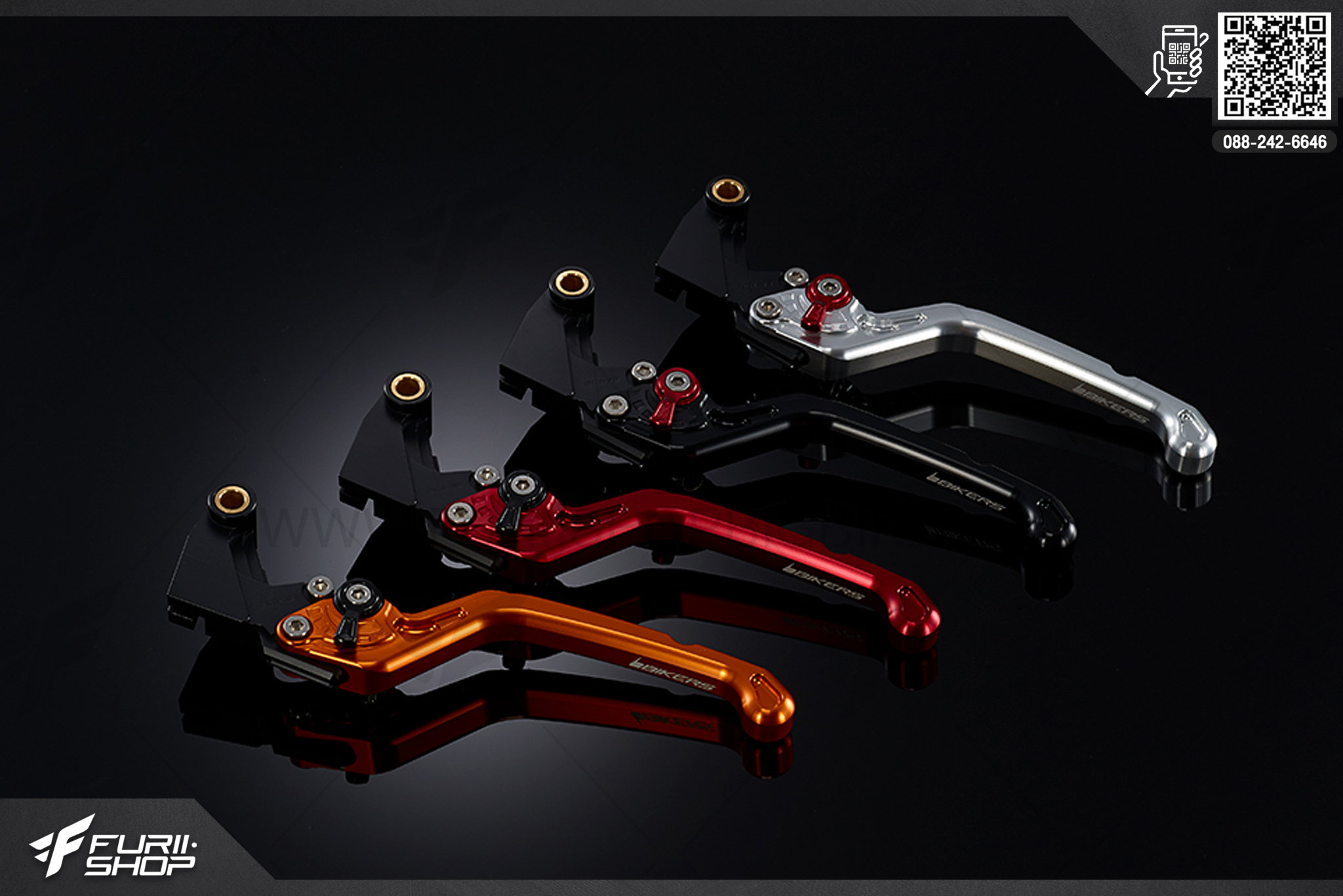 ก้านครัช ก้านคลัทช์ปรับระดับพับได้ รุ่นพรีเมียม (Premium Adjustable Clutch Lever) Bikers Kawasaki Z250SL ABS