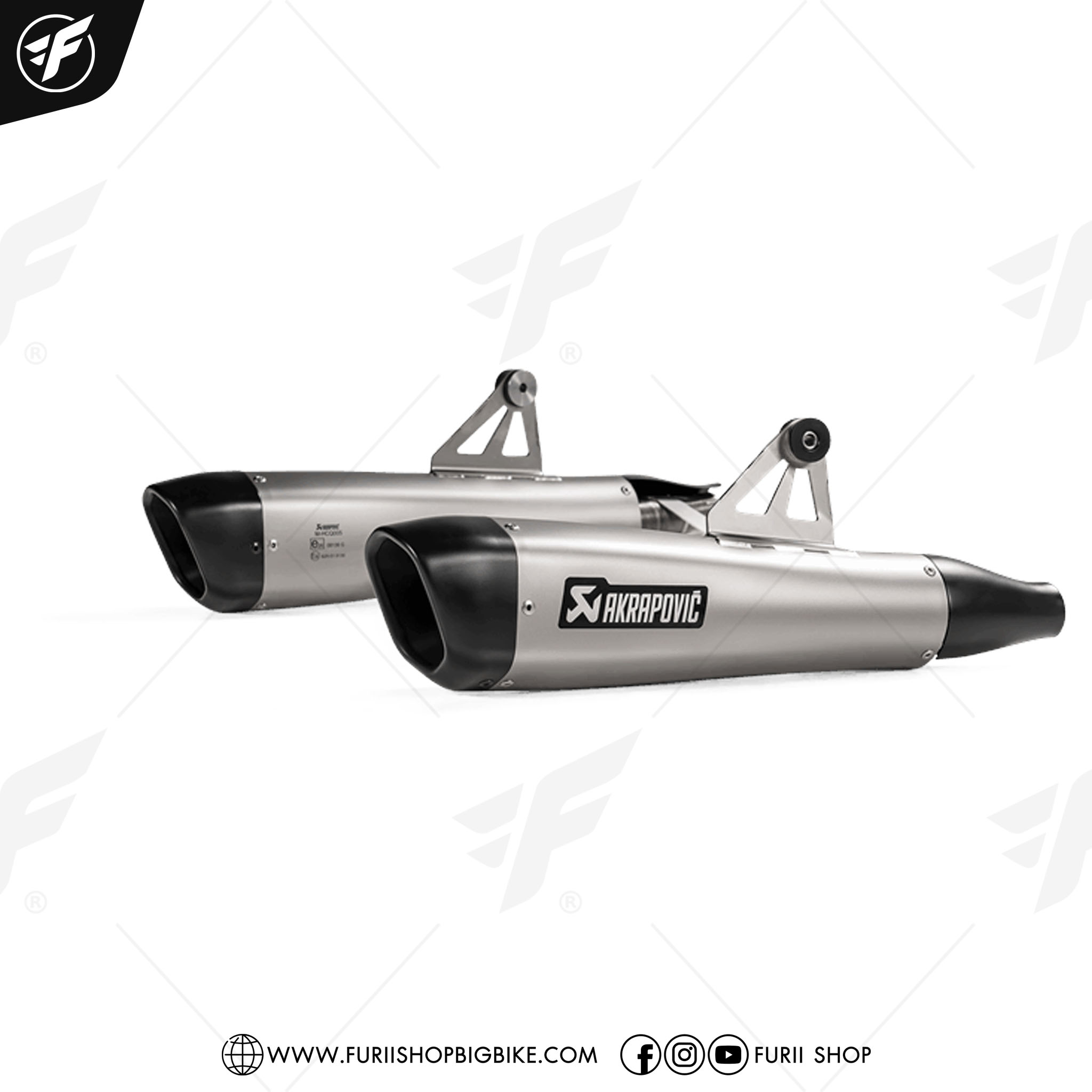 ท่อ AKRAPOVIC SLIP ON FOR Triumph T120 Bonneville