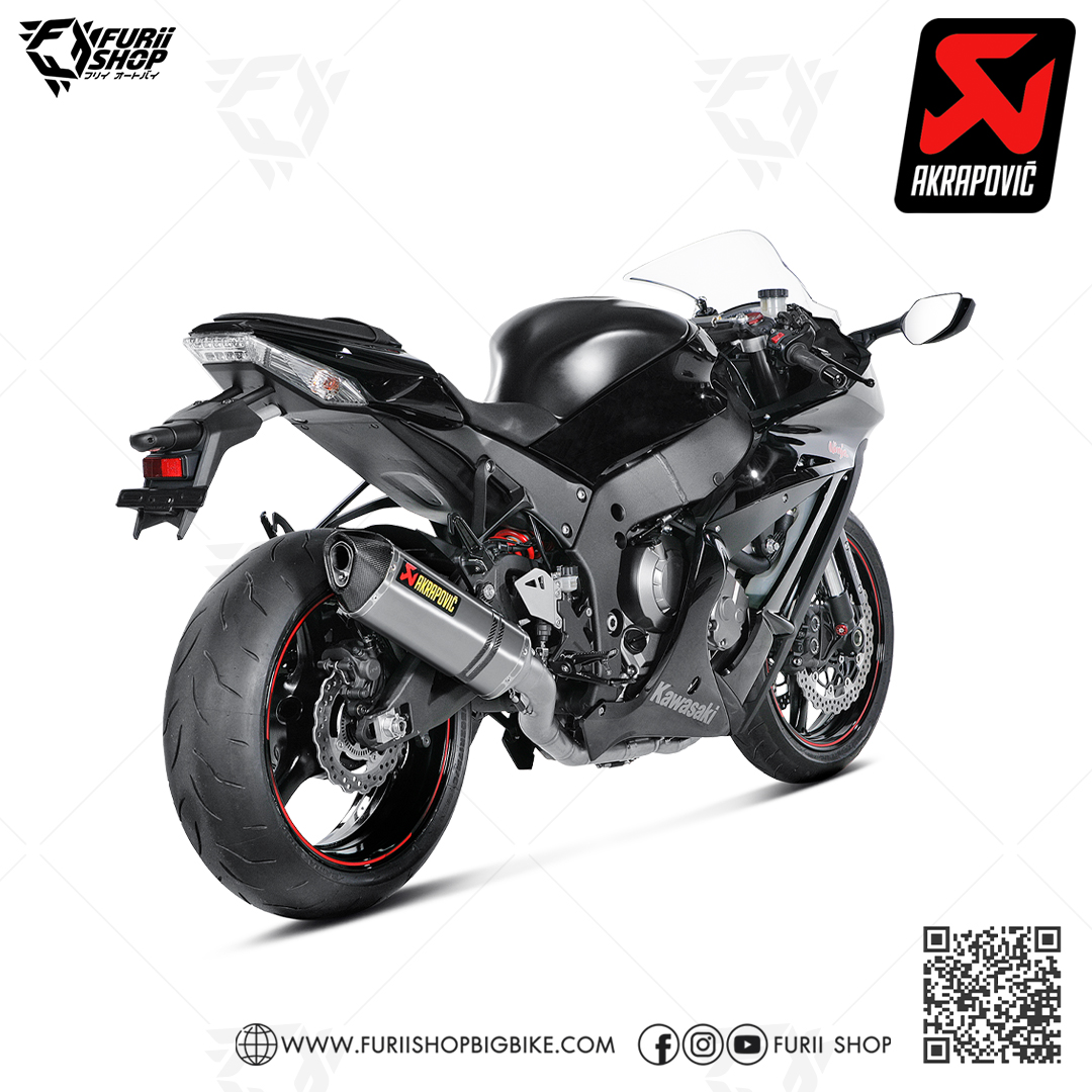 ท่อแต่ง Akrapovic Slip On Titanium : for Kawasaki Zx10R 11-15